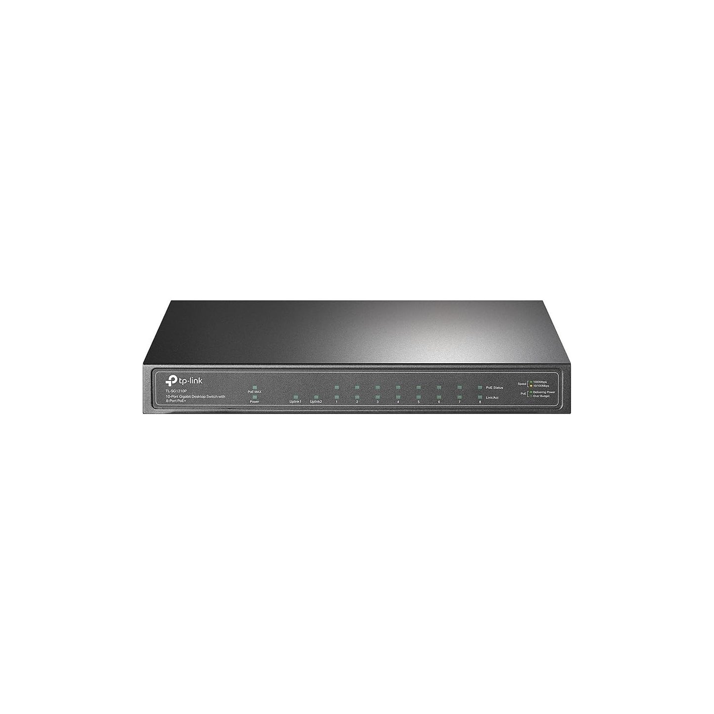 TP-Link TL-SG1210P 8-Port Gigabit PoE+ Switch | 63W | 1 Uplink | 1 SFP