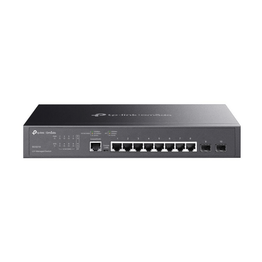 TP-Link TL-SG3210 8-Port Gigabit L2 Managed Switch | 2 SFP | Rackmount